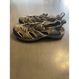 Abeo Danville Water Olive Mens Size 7 Hiking Sandals Closed Toe Fisherman